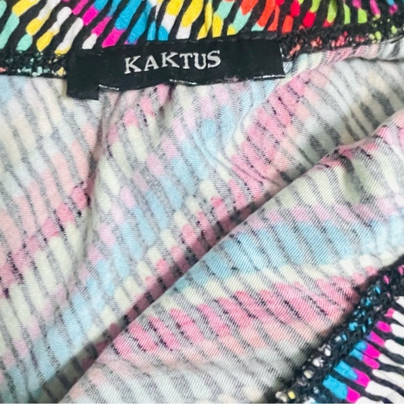 KAKTUS DIAGONAL MULTICOLOR MAXI SKIRT SIZE L - Picture 9 of 10